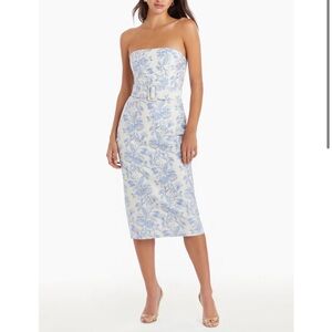 Amanda Uprichard Fae Midi Dress - English Blue